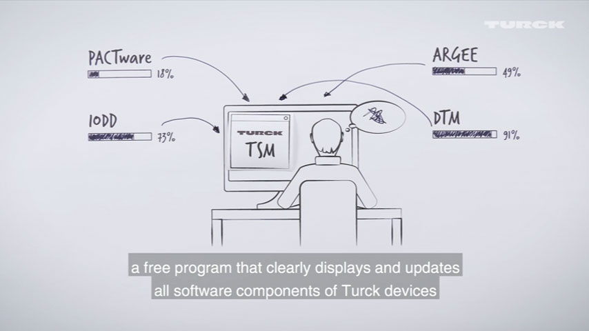 TSM: 터크 소프트웨어 매니저(Turck Software Manager)를 사용한 모든 소프트웨어 관리 방법